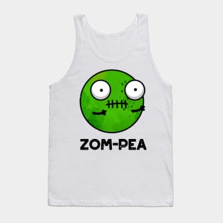 Zom-pea Cute Halloween Zombie Pea Pun Tank Top
